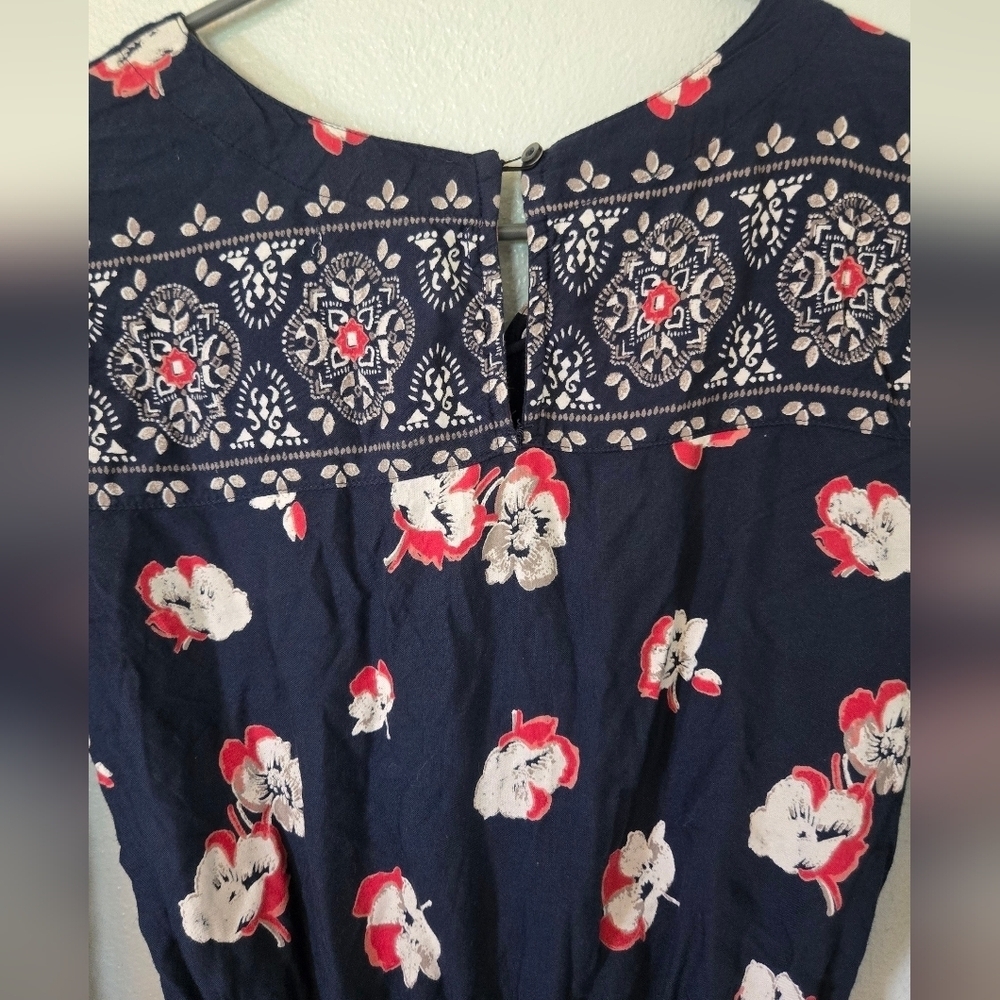 Abercrombie | Navy Long Sleeve Short Jumpsuit Size Small - Picture 3 of 10